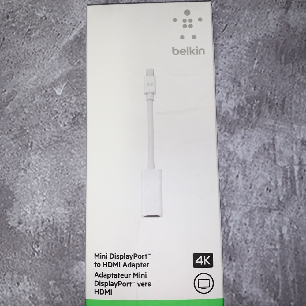 Mini display port to HDMI adapter. For MacBooks and apple devices to HDMI.